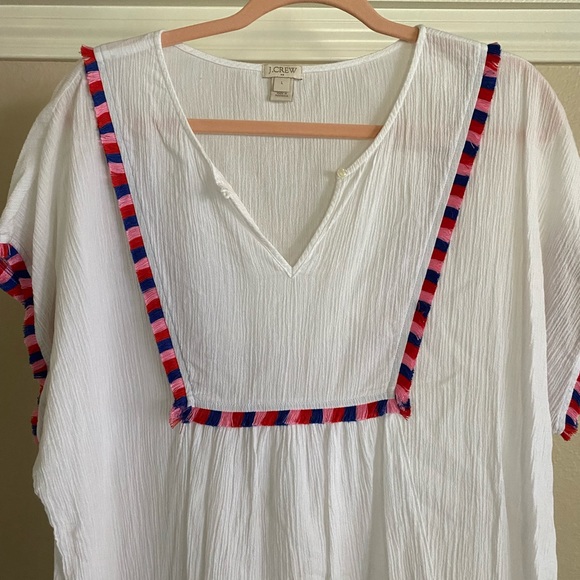 Women’s J. Crew Fringe Tunic Swim Coverup - Picture 3 of 9
